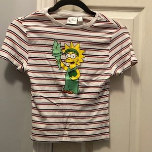 Lisa Simpson Statue of Liberty 4th of July Baby Tee